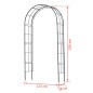 Nature Gartenbogen Metall 229x38x113 cm Schwarz Nature Gartenbogen Metall 229x38x113 cm Schwarz
