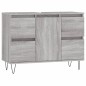 vidaXL Badschrank Grau Sonoma 80x33x60 cm Holzwerkstoff vidaXL Badschrank Grau Sonoma 80x33x60 cm Holzwerkstoff