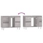 vidaXL Badschrank Grau Sonoma 80x33x60 cm Holzwerkstoff vidaXL Badschrank Grau Sonoma 80x33x60 cm Holzwerkstoff