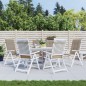 vidaXL Gartenstuhlauflagen für Hochlehner 6Stk. Taupe 120x50x3cm Stoff vidaXL Gartenstuhlauflagen für Hochlehner 6Stk. Taupe 120x50x3cm Stoff