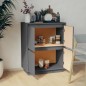 vidaXL Sideboard Grau 60x34x75 cm Massivholz Kiefer vidaXL Sideboard Grau 60x34x75 cm Massivholz Kiefer