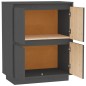 vidaXL Sideboard Grau 60x34x75 cm Massivholz Kiefer vidaXL Sideboard Grau 60x34x75 cm Massivholz Kiefer
