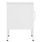 vidaXL Nachttisch Weiß 35x35x51 cm Stahl vidaXL Nachttisch Weiß 35x35x51 cm Stahl