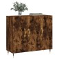 vidaXL Sideboard Räuchereiche 90x34x80 cm Holzwerkstoff vidaXL Sideboard Räuchereiche 90x34x80 cm Holzwerkstoff
