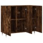 vidaXL Sideboard Räuchereiche 90x34x80 cm Holzwerkstoff vidaXL Sideboard Räuchereiche 90x34x80 cm Holzwerkstoff