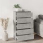 vidaXL Schubladenschrank Betongrau 60x36x103 cm Holzwerkstoff vidaXL Schubladenschrank Betongrau 60x36x103 cm Holzwerkstoff