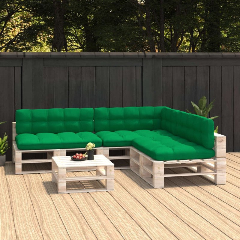 Palettensofa-Auflagen 7 Stk. Grün Palettensofa-Auflagen 7 Stk. Grün