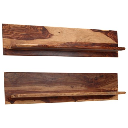 vidaXL Wandregale 2 Stk. 118 x 26 x 20 cm Massivholz