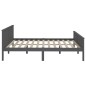 vidaXL Massivholzbett Grau Kiefer 200x200 cm vidaXL Massivholzbett Grau Kiefer 200x200 cm