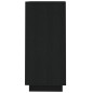vidaXL Sideboard Schwarz 60x34x75 cm Massivholz Kiefer vidaXL Sideboard Schwarz 60x34x75 cm Massivholz Kiefer