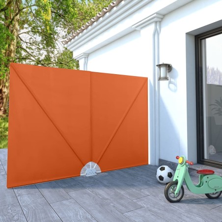 vidaXL Faltbarer Terrassen-Seitenfächer Terracotta-Rot 240×160 cm