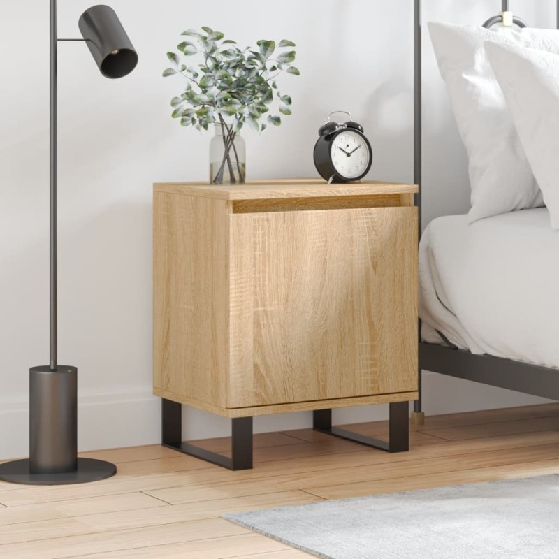 vidaXL Nachttisch Sonoma-Eiche 40x30x50 cm Holzwerkstoff vidaXL Nachttisch Sonoma-Eiche 40x30x50 cm Holzwerkstoff