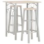 vidaXL 3-tlg. Bar-Set Holz und Stahl vidaXL 3-tlg. Bar-Set Holz und Stahl
