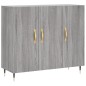 vidaXL Sideboard Grau Sonoma 90x34x80 cm Holzwerkstoff vidaXL Sideboard Grau Sonoma 90x34x80 cm Holzwerkstoff