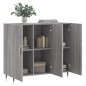 vidaXL Sideboard Grau Sonoma 90x34x80 cm Holzwerkstoff vidaXL Sideboard Grau Sonoma 90x34x80 cm Holzwerkstoff