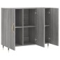 vidaXL Sideboard Grau Sonoma 90x34x80 cm Holzwerkstoff vidaXL Sideboard Grau Sonoma 90x34x80 cm Holzwerkstoff
