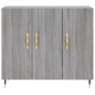 vidaXL Sideboard Grau Sonoma 90x34x80 cm Holzwerkstoff vidaXL Sideboard Grau Sonoma 90x34x80 cm Holzwerkstoff