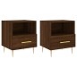 vidaXL Nachttische 2Stk. Braun Eichen-Optik 40x35x47,5cm Holzwerkstoff vidaXL Nachttische 2Stk. Braun Eichen-Optik 40x35x47,5cm Holzwerkstoff