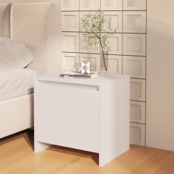 vidaXL Nachttisch Weiß 45x34x44,5 cm Holzwerkstoff