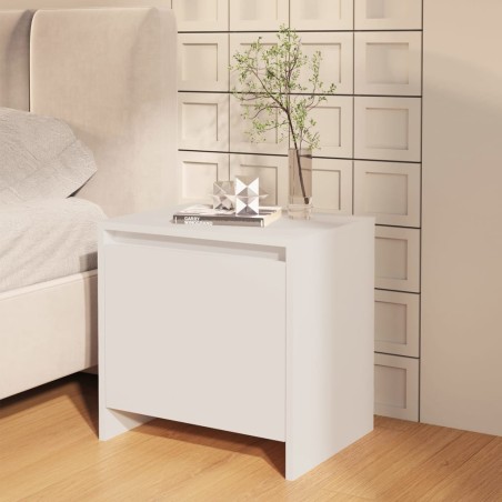 vidaXL Nachttisch Weiß 45x34x44,5 cm Holzwerkstoff