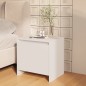 vidaXL Nachttisch Weiß 45x34x44,5 cm Holzwerkstoff vidaXL Nachttisch Weiß 45x34x44,5 cm Holzwerkstoff