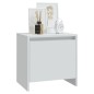 vidaXL Nachttisch Weiß 45x34x44,5 cm Holzwerkstoff vidaXL Nachttisch Weiß 45x34x44,5 cm Holzwerkstoff