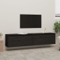 vidaXL Wandschränke 2 Stk. Schwarz 80x30x35 cm Massivholz Kiefer vidaXL Wandschränke 2 Stk. Schwarz 80x30x35 cm Massivholz Kiefer