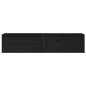 vidaXL Wandschränke 2 Stk. Schwarz 80x30x35 cm Massivholz Kiefer vidaXL Wandschränke 2 Stk. Schwarz 80x30x35 cm Massivholz Kiefer