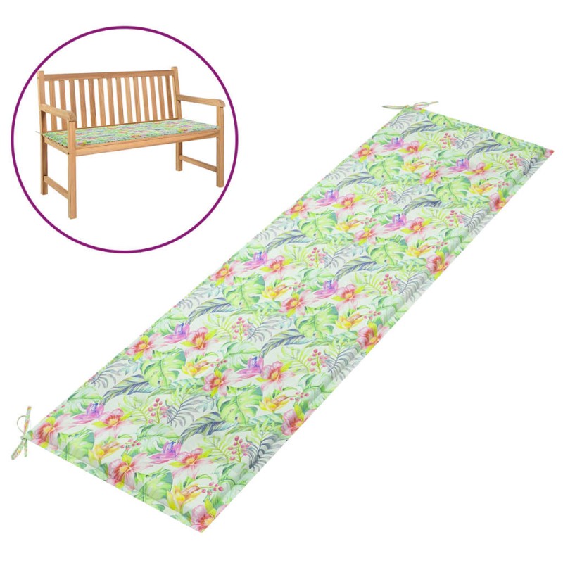 vidaXL Gartenbank-Auflage Blattmuster 180x50x3 cm Oxford-Gewebe vidaXL Gartenbank-Auflage Blattmuster 180x50x3 cm Oxford-Gewebe