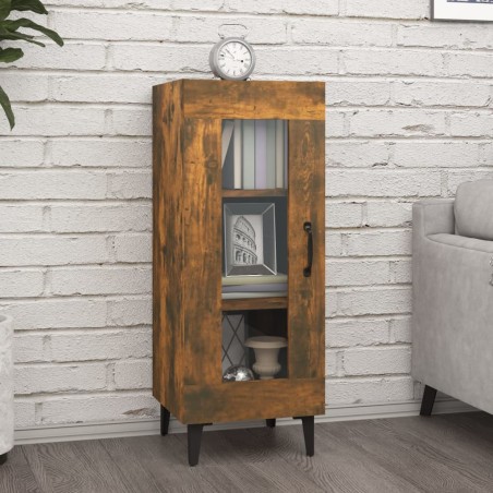 vidaXL Sideboard Räuchereiche 34,5x34x90 cm Holzwerkstoff