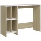 vidaXL Computertisch Weiß und Sonoma-Eiche 102,5x35x75cm Holzwerkstoff vidaXL Computertisch Weiß und Sonoma-Eiche 102,5x35x75cm Holzwerkstoff