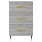 vidaXL Nachttisch Grau Sonoma 40x40x66 cm Holzwerkstoff vidaXL Nachttisch Grau Sonoma 40x40x66 cm Holzwerkstoff