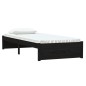 vidaXL Massivholzbett Schwarz 75x190 cm vidaXL Massivholzbett Schwarz 75x190 cm
