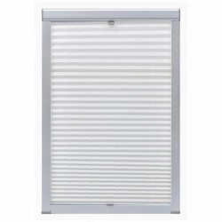 vidaXL Plissee Faltstore Weiß F06 