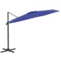 vidaXL LED-Ampelschirm Azurblau 400x300 cm vidaXL LED-Ampelschirm Azurblau 400x300 cm