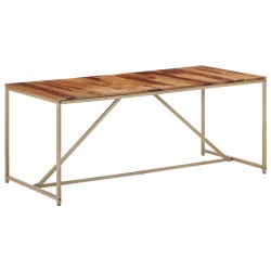 vidaXL Esstisch 180 x 90 x 76 cm Massivholz