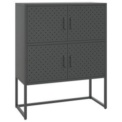 vidaXL Highboard Anthrazit 80x35x100 cm Stahl