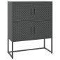 vidaXL Highboard Anthrazit 80x35x100 cm Stahl vidaXL Highboard Anthrazit 80x35x100 cm Stahl