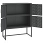 vidaXL Highboard Anthrazit 80x35x100 cm Stahl vidaXL Highboard Anthrazit 80x35x100 cm Stahl