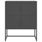 vidaXL Highboard Anthrazit 80x35x100 cm Stahl vidaXL Highboard Anthrazit 80x35x100 cm Stahl