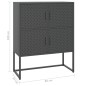 vidaXL Highboard Anthrazit 80x35x100 cm Stahl vidaXL Highboard Anthrazit 80x35x100 cm Stahl