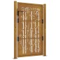 vidaXL Gartentor 105x130 cm Cortenstahl Bambus-Design vidaXL Gartentor 105x130 cm Cortenstahl Bambus-Design