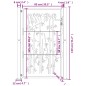 vidaXL Gartentor 105x130 cm Cortenstahl Bambus-Design vidaXL Gartentor 105x130 cm Cortenstahl Bambus-Design