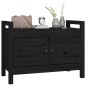 vidaXL Flurbank Schwarz 80x40x60 cm Massivholz Kiefer vidaXL Flurbank Schwarz 80x40x60 cm Massivholz Kiefer