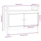 vidaXL Flurbank Schwarz 80x40x60 cm Massivholz Kiefer vidaXL Flurbank Schwarz 80x40x60 cm Massivholz Kiefer