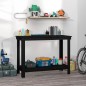 vidaXL Werkbank Schwarz 110x50x80 cm Massivholz Kiefer vidaXL Werkbank Schwarz 110x50x80 cm Massivholz Kiefer