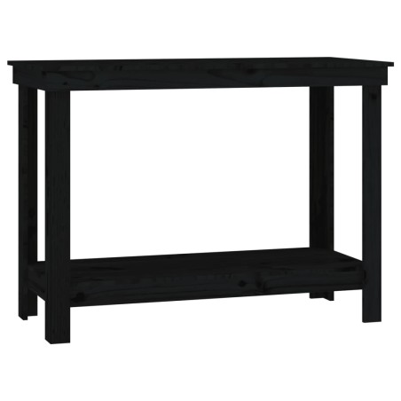 vidaXL Werkbank Schwarz 110x50x80 cm Massivholz Kiefer