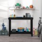 vidaXL Werkbank Schwarz 110x50x80 cm Massivholz Kiefer vidaXL Werkbank Schwarz 110x50x80 cm Massivholz Kiefer
