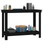 vidaXL Werkbank Schwarz 110x50x80 cm Massivholz Kiefer vidaXL Werkbank Schwarz 110x50x80 cm Massivholz Kiefer