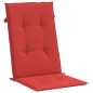 vidaXL Gartenstuhlauflagen für Hochlehner 6 Stk. Rot 120x50x3 cm Stoff vidaXL Gartenstuhlauflagen für Hochlehner 6 Stk. Rot 120x50x3 cm Stoff